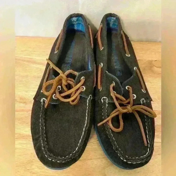 Men's Grey Sperry Slip On Canvas Boat Shoe Sneaker  Size 11 Loafer. - Picture 8 of 8